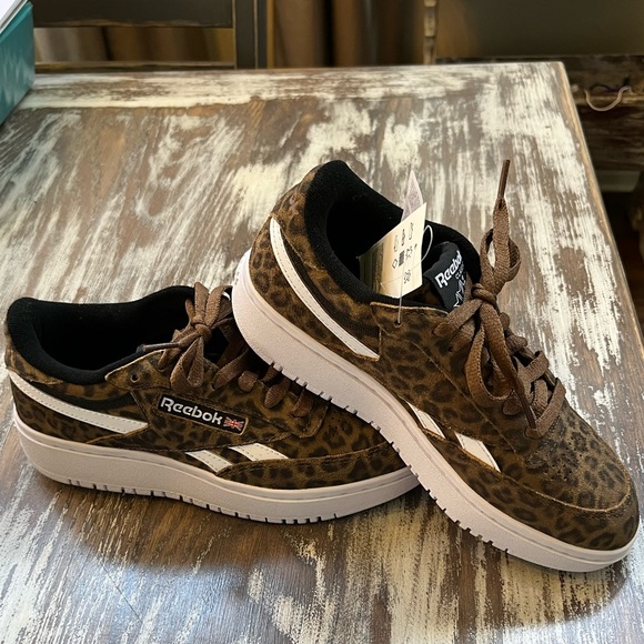 Reebok Club C Double Revenge Leopard Print Shoes Woman Size 7 (FW7952). NWT. - Picture 9 of 11
